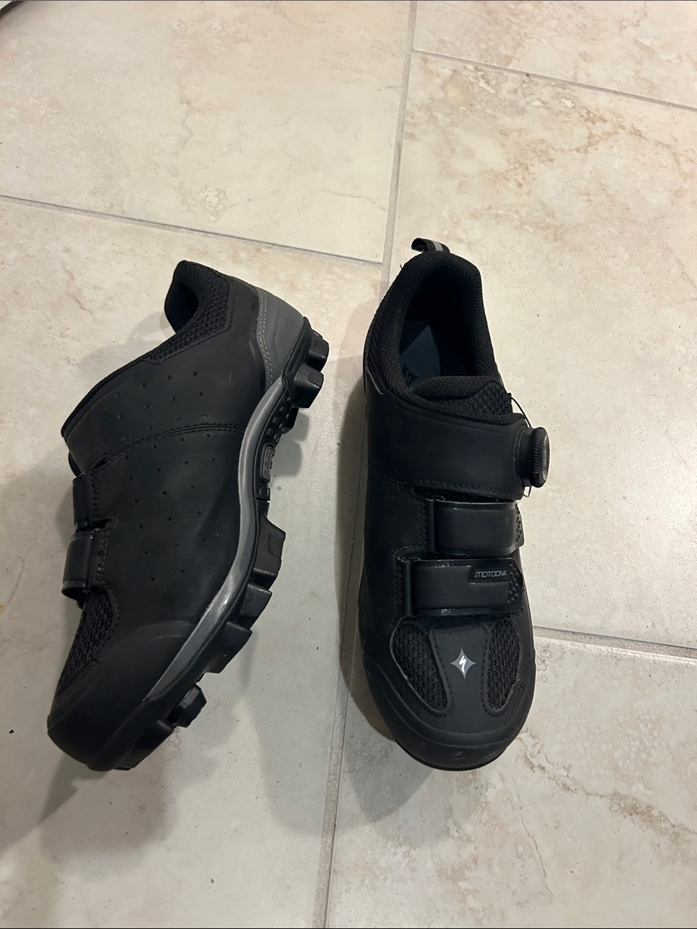 Specialized Women's Black Cycling Shoes with Boa and Strap Closures